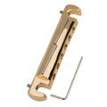 TBWC-59GG-TL        	Faber Vintage Spec ALU Compensated Wraparound Tailpiece, Gold, gloss, Intonationsleiste: Titan, Linkshand