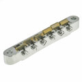 ABRN-BG        ABRN Bridge, Fits Nashv studs, Gloss Nickel, Brass saddles natural